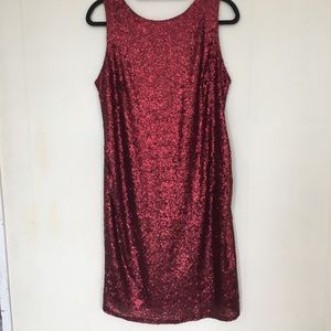 ASOS Maternity Dress sequin Back Cutout Size 10